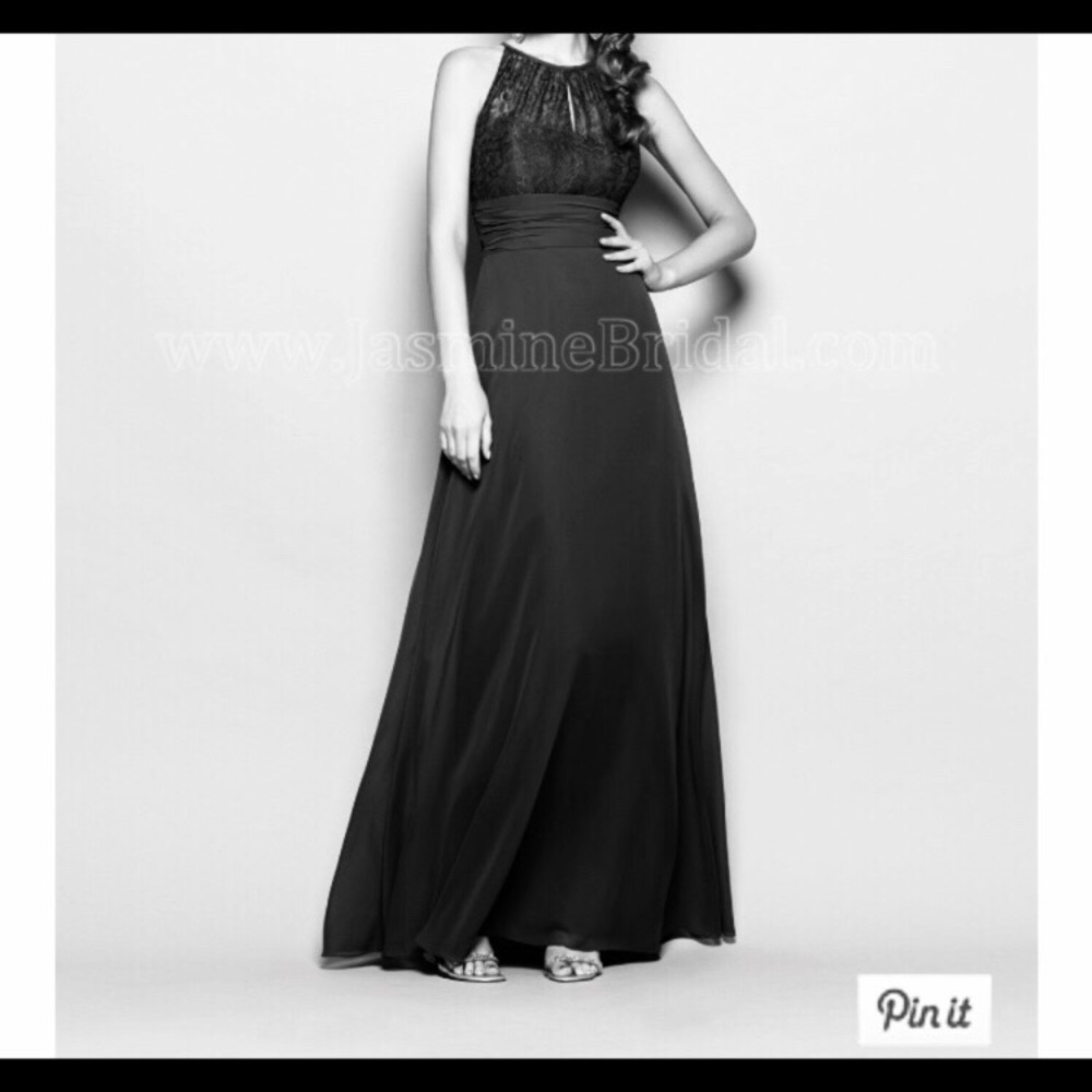 Black Long Maxi Dress Prom/Bridesmaid Dress